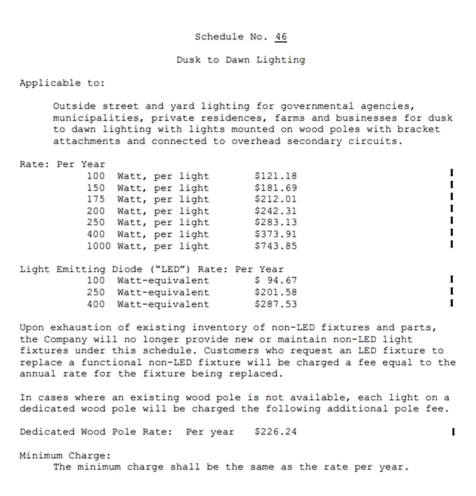 Current Electricity Rates Rates and Billing Customer Service